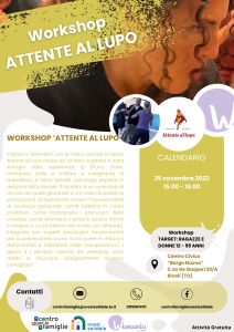 Nov-Gen 2024 - Locandina Trimestrale Workshop Attente al Lupo_Womanly