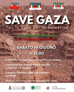 Save Gaza ANPI Provinciale Torino_Collegno_Grugliasco 14-06-2025